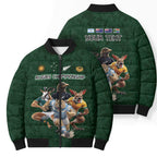 Custom Rugby Southern Hemisphere Bomber Puffer Jacket Argentina AUNZ South Africa Mascot Green - Aussie Hoodie