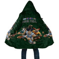 Custom Rugby Southern Hemisphere Cloak Argentina AUNZ South Africa Mascot Green - Aussie Hoodie