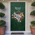 Custom Rugby Southern Hemisphere Door Cover Argentina AUNZ South Africa Mascot Green - Aussie Hoodie