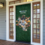 Custom Rugby Southern Hemisphere Door Cover Argentina AUNZ South Africa Mascot Green - Aussie Hoodie