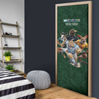 Custom Rugby Southern Hemisphere Door Cover Argentina AUNZ South Africa Mascot Green - Aussie Hoodie