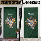 Custom Rugby Southern Hemisphere Door Cover Argentina AUNZ South Africa Mascot Green - Aussie Hoodie