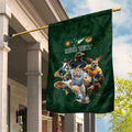 Custom Rugby Southern Hemisphere Garden Flag Argentina AUNZ South Africa Mascot Green - Aussie Hoodie