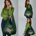 Custom Rugby Southern Hemisphere Grocery Bag Argentina AUNZ South Africa Mascot Green - Aussie Hoodie
