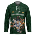 Custom Rugby Southern Hemisphere Hockey Jersey Argentina AUNZ South Africa Mascot Green - Aussie Hoodie
