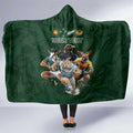 Custom Rugby Southern Hemisphere Hooded Blanket Argentina AUNZ South Africa Mascot Green - Aussie Hoodie