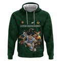 Custom Rugby Southern Hemisphere Hoodie Argentina AUNZ South Africa Mascot Green - Aussie Hoodie