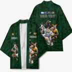 Custom Rugby Southern Hemisphere Kimono Argentina AUNZ South Africa Mascot Green - Aussie Hoodie