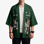 Custom Rugby Southern Hemisphere Kimono Argentina AUNZ South Africa Mascot Green - Aussie Hoodie