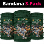 Custom Rugby Southern Hemisphere Neck Gaiter Argentina AUNZ South Africa Mascot Green - Aussie Hoodie