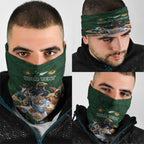Custom Rugby Southern Hemisphere Neck Gaiter Argentina AUNZ South Africa Mascot Green - Aussie Hoodie