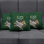 Custom Rugby Southern Hemisphere Pillow Cover Argentina AUNZ South Africa Mascot Green - Aussie Hoodie