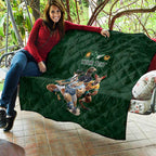 Custom Rugby Southern Hemisphere Quilt Argentina AUNZ South Africa Mascot Green - Aussie Hoodie