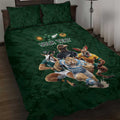 Custom Rugby Southern Hemisphere Quilt Bed Set Argentina AUNZ South Africa Mascot Green - Aussie Hoodie