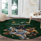 Custom Rugby Southern Hemisphere Round Carpet Argentina AUNZ South Africa Mascot Green - Aussie Hoodie