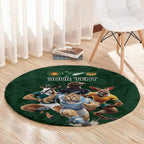 Custom Rugby Southern Hemisphere Round Carpet Argentina AUNZ South Africa Mascot Green - Aussie Hoodie