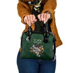 Custom Rugby Southern Hemisphere Shoulder Handbag Argentina AUNZ South Africa Mascot Green - Aussie Hoodie