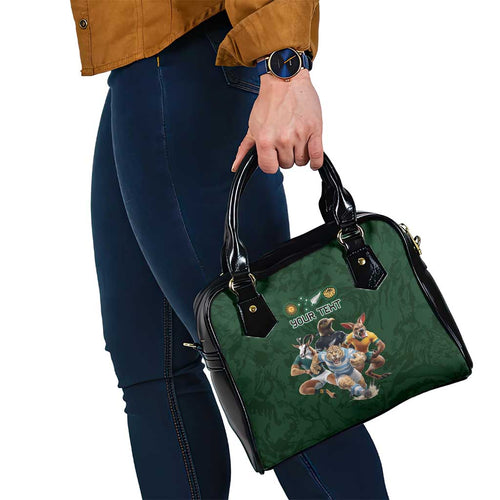 Custom Rugby Southern Hemisphere Shoulder Handbag Argentina AUNZ South Africa Mascot Green - Aussie Hoodie