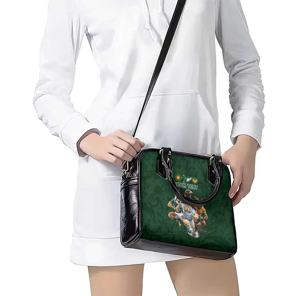 Custom Rugby Southern Hemisphere Shoulder Handbag Argentina AUNZ South Africa Mascot Green - Aussie Hoodie