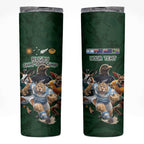 Custom Rugby Southern Hemisphere Skinny Tumbler Argentina AUNZ South Africa Mascot Green - Aussie Hoodie