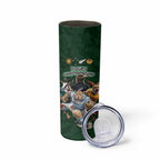 Custom Rugby Southern Hemisphere Skinny Tumbler Argentina AUNZ South Africa Mascot Green - Aussie Hoodie
