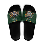 Custom Rugby Southern Hemisphere Slide Sandals Argentina AUNZ South Africa Mascot Green - Aussie Hoodie