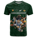 Custom Rugby Southern Hemisphere T Shirt Argentina AUNZ South Africa Mascot Green - Aussie Hoodie