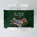 Custom Rugby Southern Hemisphere Tablecloth Argentina AUNZ South Africa Mascot Green - Aussie Hoodie
