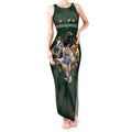 Custom Rugby Southern Hemisphere Tank Maxi Dress Argentina AUNZ South Africa Mascot Green - Aussie Hoodie