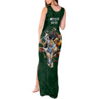 Custom Rugby Southern Hemisphere Tank Maxi Dress Argentina AUNZ South Africa Mascot Green - Aussie Hoodie