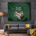 Custom Rugby Southern Hemisphere Tapestry Argentina AUNZ South Africa Mascot Green - Aussie Hoodie