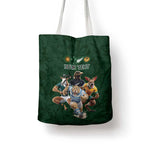 Custom Rugby Southern Hemisphere Tote Bag Argentina AUNZ South Africa Mascot Green - Aussie Hoodie