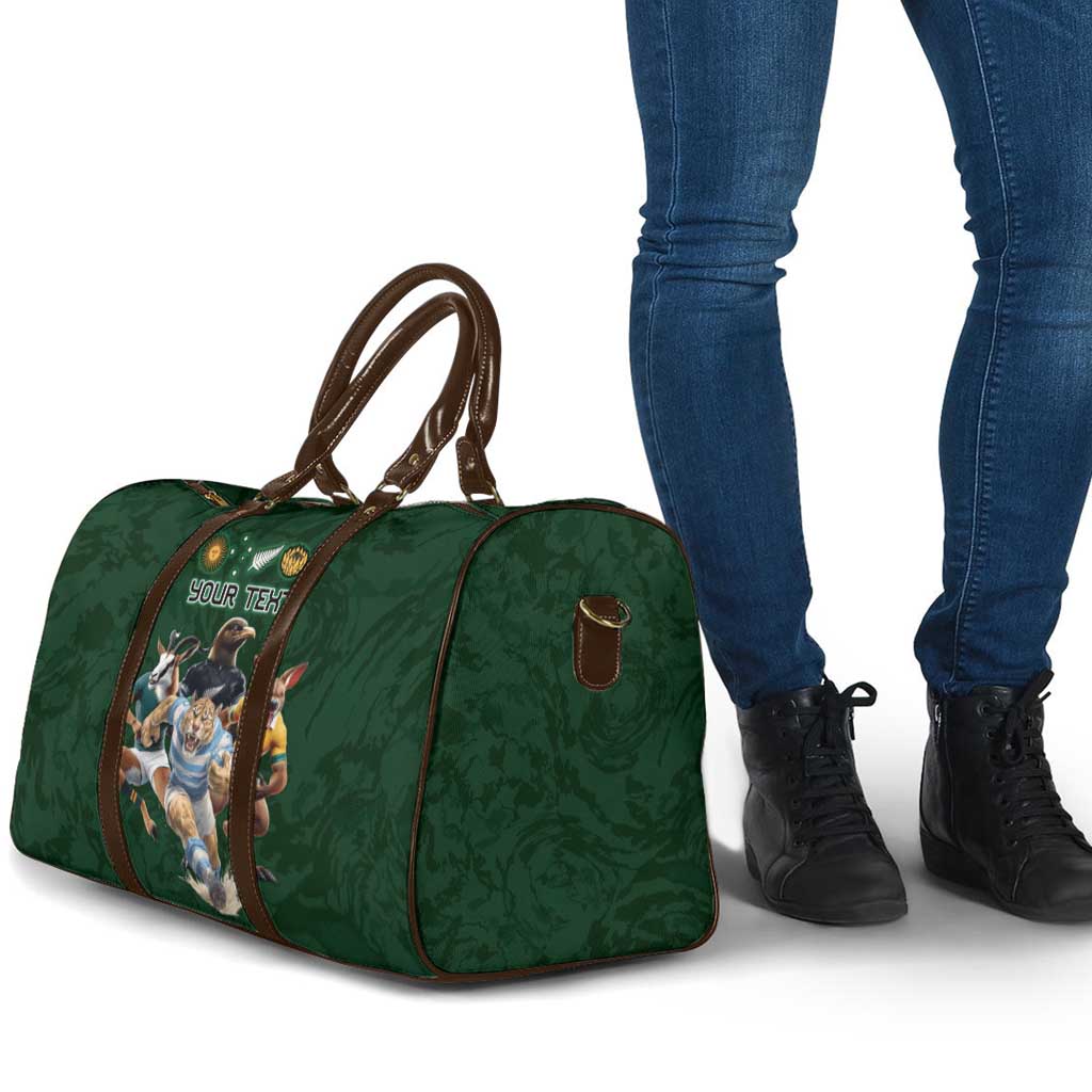 Custom Rugby Southern Hemisphere Travel Bag Argentina AUNZ South Africa Mascot Green - Aussie Hoodie