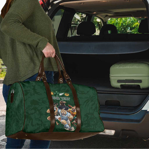 Custom Rugby Southern Hemisphere Travel Bag Argentina AUNZ South Africa Mascot Green - Aussie Hoodie