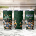 Custom Rugby Southern Hemisphere Tumbler Cup Argentina AUNZ South Africa Mascot Green - Aussie Hoodie