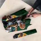 Custom Rugby Southern Hemisphere Umbrella Argentina AUNZ South Africa Mascot Green - Aussie Hoodie