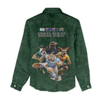 Custom Rugby Southern Hemisphere Women Casual Shirt Argentina AUNZ South Africa Mascot Green - Aussie Hoodie