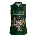 Custom Rugby Southern Hemisphere Women Sleeveless Polo Shirt Argentina AUNZ South Africa Mascot Green - Aussie Hoodie