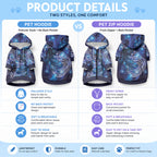 North Island Kokako and South Island Kokako Pet Hoodie New Zealand Native Bird with Galaxy Vibe