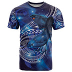 North Island Kokako and South Island Kokako T Shirt New Zealand Native Bird with Galaxy Vibe