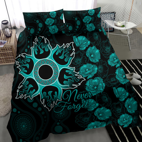 heat-cricket-never-forget-custom-bedding-set-anzac-day-with-poppy-aboriginal