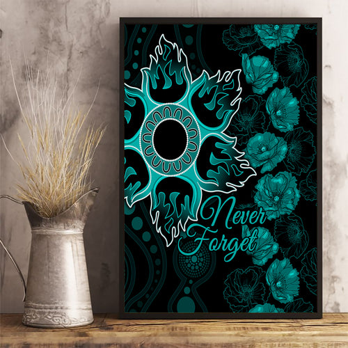 heat-cricket-never-forget-custom-canvas-wall-art-anzac-day-with-poppy-aboriginal