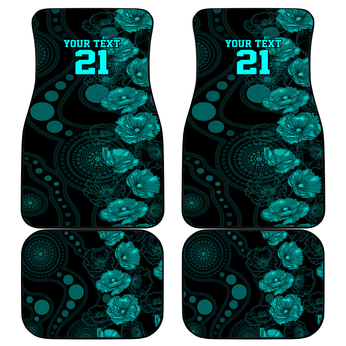 heat-cricket-never-forget-custom-car-mats-anzac-day-with-poppy-aboriginal