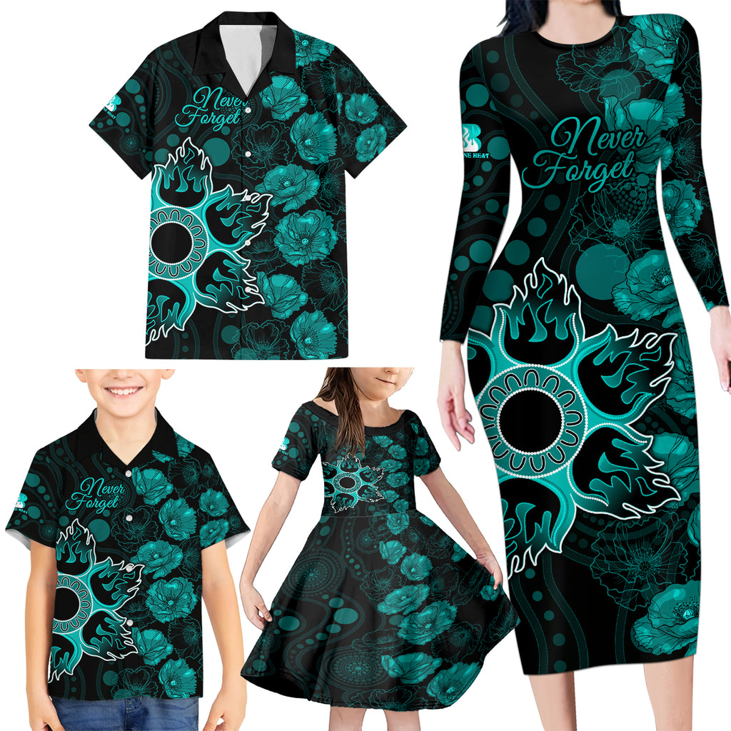 heat-cricket-never-forget-custom-family-matching-long-sleeve-bodycon-dress-and-hawaiian-shirt-anzac-day-with-poppy-aboriginal