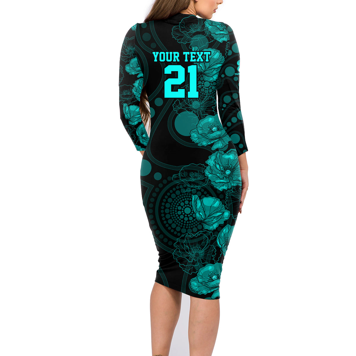 heat-cricket-never-forget-custom-family-matching-long-sleeve-bodycon-dress-and-hawaiian-shirt-anzac-day-with-poppy-aboriginal