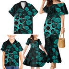 heat-cricket-never-forget-custom-family-matching-mermaid-dress-and-hawaiian-shirt-anzac-day-with-poppy-aboriginal