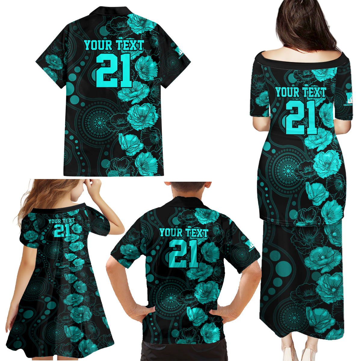 heat-cricket-never-forget-custom-family-matching-puletasi-dress-and-hawaiian-shirt-anzac-day-with-poppy-aboriginal