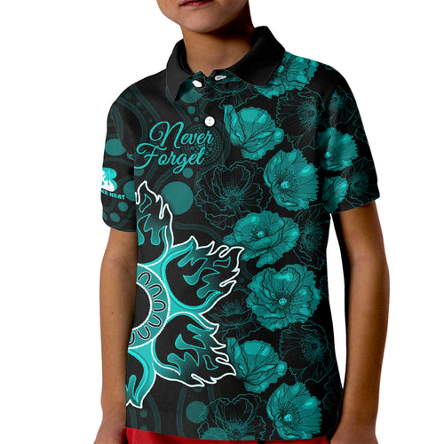 heat-cricket-never-forget-custom-kid-polo-shirt-anzac-day-with-poppy-aboriginal