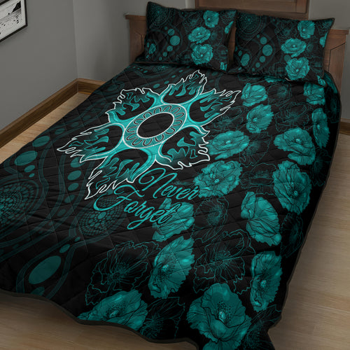 heat-cricket-never-forget-custom-quilt-bed-set-anzac-day-with-poppy-aboriginal