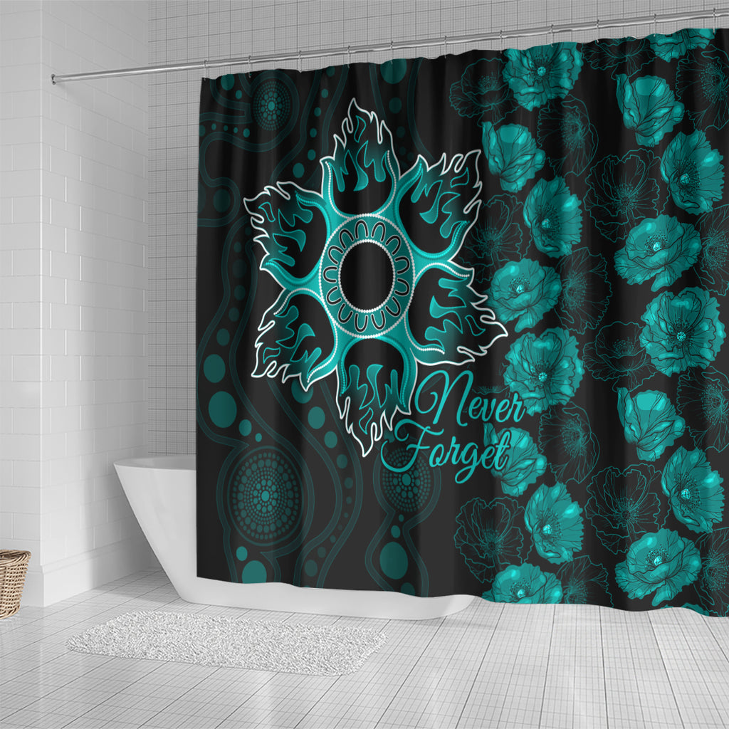 heat-cricket-never-forget-custom-shower-curtain-anzac-day-with-poppy-aboriginal